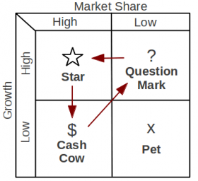 "The Matrix" adapted from Henderson, "The Success Cycle," The Boston Consulting Group on Strategy p. 36.